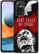 Back Case TPU Siliconen Hoesje Xiaomi Redmi Note 10 Pro GSM Hoesje met Zwarte rand Zombie Blood
