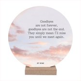 Wooncirkel Forex 14 cm Goodbyes are not forever By Romi