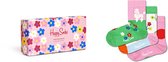 Happy Socks XKFLO08-3300 Flower Socks Gift Set 3-Pack - maat 7-9Y