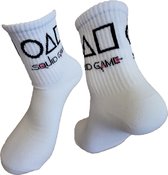 Verjaardag cadeau - Grappige sokken - Squid game tennis sokken - Leuke sokken - Vrolijke sokken – Valentijn Cadeau - Luckyday Socks - Cadeau sokken - Socks waar je Happy van wordt