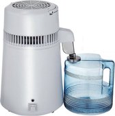 Hoobi® Waterzuiveraar - Waterontharder - Destilleerapparaat - 4L - 750W - Roestvrij - Wit