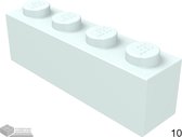 Lego Bouwsteen 1 x 4, 3010 Licht aqua 100 stuks