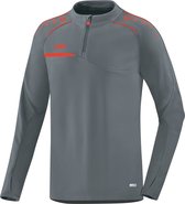 Jako - Zip top Prestige - Zip top Prestige - XXL - steengrijs/flame