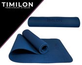 Timilon® Yoga mat - 181 x 61x 0,6cm - Inclusief draagkoord - Sportmat - Yoga mat anti slip - Yogamat - Eco - Blauw