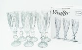 Vivalto - cava - champagne glas 170ml diamant
