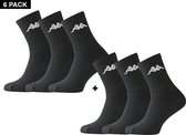Kappa - Trisper Tennis Sock 6 pack - Zwart - Algemeen - taille 35-38