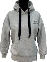 Million Brand - Antwerpen - hoodie dames met capuchon - trui dames - zwart - grijs - wit