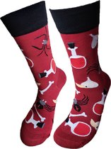 Verjaardag cadeau - Grappige sokken - Horror sokken - Leuke sokken - Vrolijke sokken – Valentijn Cadeau - Luckyday Socks - Cadeau sokken - Socks waar je Happy van wordt – Maat 37-42