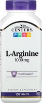 L-Arginine / 1000 mg (!) / 21st Century Vitamins / Spieren ondersteuning / 100 stuks