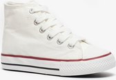 Hoge canvas kinder gympen wit - Wit - Maat 29 - Uitneembare zool