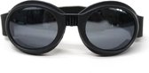 Zwarte aviator motorbril smoke lens| dames & heren