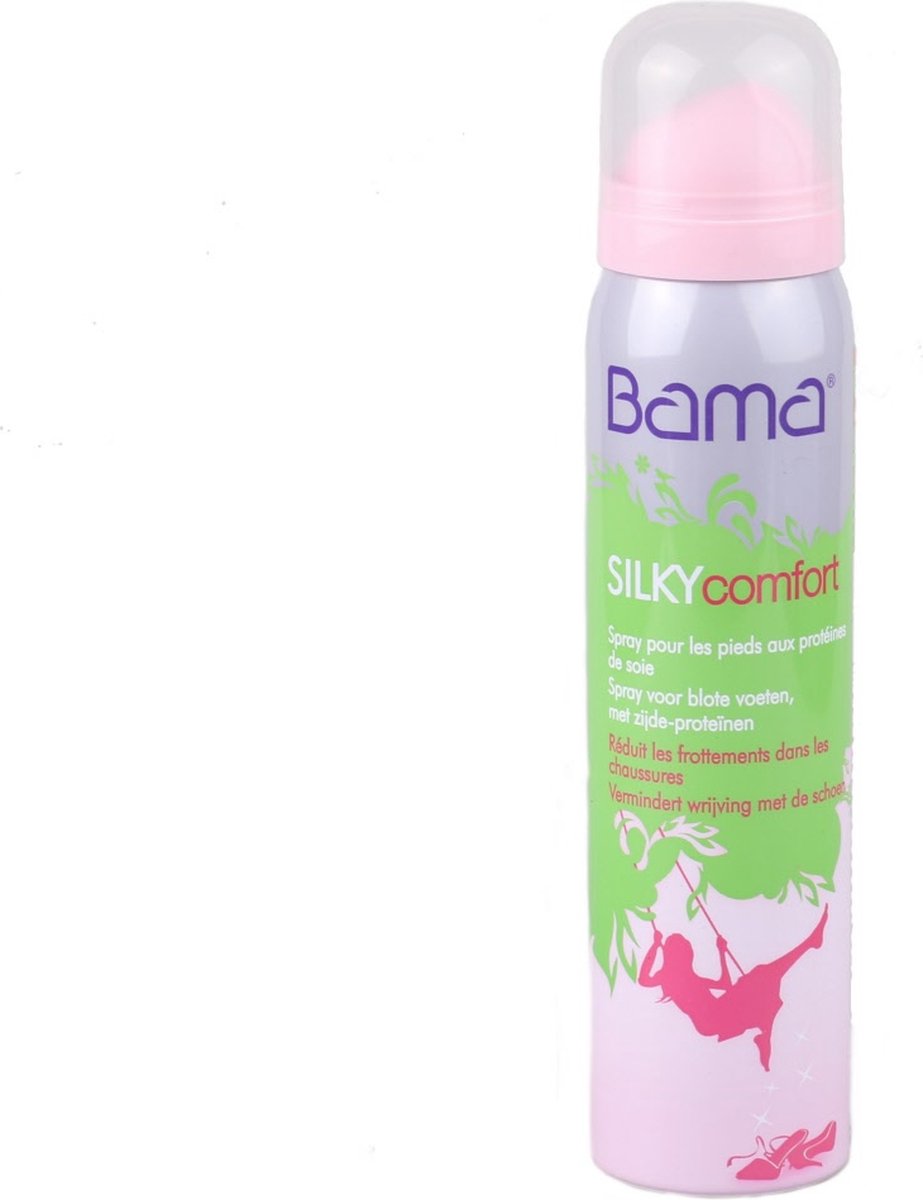 Bama Silky Comfort Spray 100ml - Bama Silky feet - Blote voeten spray met zijde - Draagcomfort van blote voeten in de schoenen - Voetverzorging