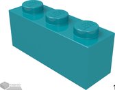 Lego Bouwsteen 1 x 3, 3622 Donker Turquoise 100 stuks