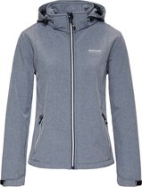 Nordberg Rinda - Softshell Outdoor Zomerjas Dames - Lichtgrijs Melange - Maat L