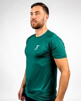 100% Polyester Sportshirt / T-Shirt Slim Fit voor heren - Groen XXL