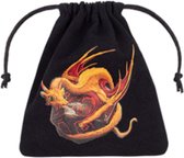Adorable Dragon Dice Bag - Black and orange
