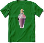 Valentijn love potion T-Shirt | Grappig Valentijnsdag Cadeautje voor Hem en Haar | Dames - Heren - Unisex | Kleding Cadeau | - Donker Groen - 3XL
