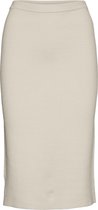 Vero Moda VMGOLD BELOW KNEE SLIT SKIRT GA LCS Birch Dames Rok - Maat XS