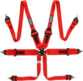 QSP FIA Racegordel - 6-punts gordel FHR Touring - Rood