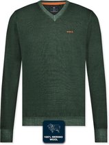V-hals Pullover Millers Flat Bay Leaf Green (21HN441 - 1701)