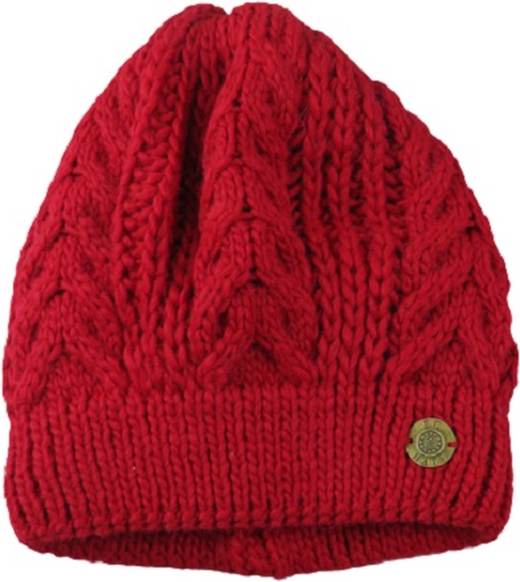 Baret dames - deels dubbel gebreid en 50% wol