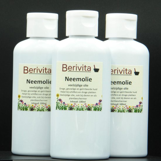 Neemolie Puur 3x100ml - Koudgeperste en Onbewerkte Neem Olie 300ml - Azadirachta indica zaden voor mens, dier en plant