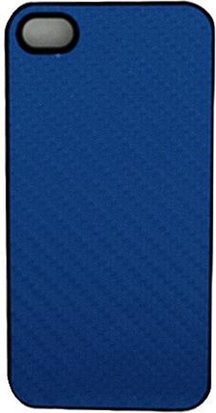 Apple iPhone 4/4s Hoesje - Xccess - Woven Serie - Hard Kunststof Backcover - Blauw - Hoesje Geschikt Voor Apple iPhone 4/4s