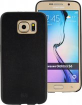 Samsung Galaxy S6 Hoesje - Mobilize - Slim Serie - Kunstlederen Backcover - Zwart - Hoesje Geschikt Voor Samsung Galaxy S6