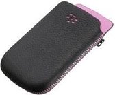 Blackberry 9810 Hoesje - BlackBerry - Pocket Torch Serie - Kunstlederen Insteekhoes - Zwart / Roze - Hoesje Geschikt Voor Blackberry 9810