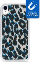 Apple iPhone XR Hoesje - My Style - Magneta Serie - TPU Backcover - Blue Leopard - Hoesje Geschikt Voor Apple iPhone XR