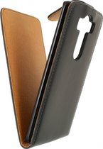 LG V10 Hoesje - Xccess - Serie - Kunstlederen Flipcase - Zwart - Hoesje Geschikt Voor LG V10
