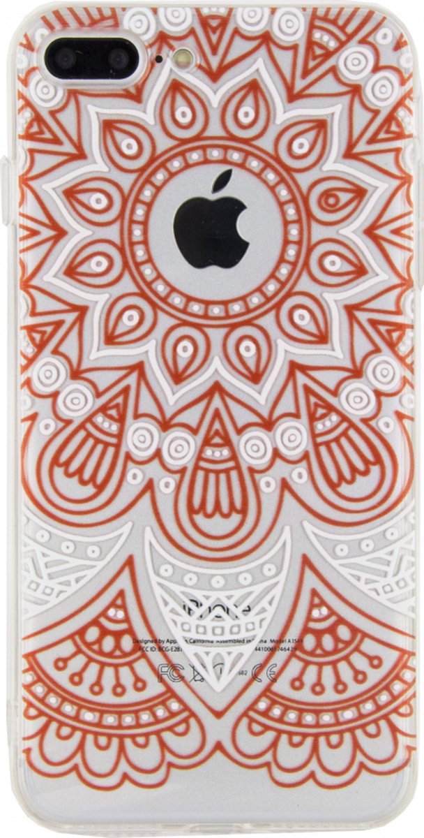 Apple iPhone 7 Plus Hoesje - Xccess - Serie - Hard Kunststof Backcover - Orange Oriental - Hoesje Geschikt Voor Apple iPhone 7 Plus
