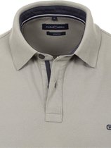 Casa Moda Polo Shirt Comfort Fit Effen Stretch Zilver - L