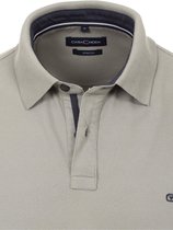Casa Moda Polo Shirt Comfort Fit Effen Stretch Zilver - XL
