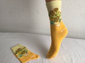 Van Gogh sokken-kunst sokken - sunflowers  heren maat  40-46