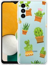 Hoesje Geschikt voor Samsung Galaxy A13 Happy Cactus