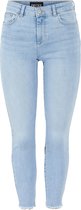 Pieces PCDELLY SKN MW CR RAW LB47 NOOS BC light blue denim Dames - maat XS