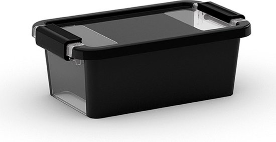 Bi-Box - Opbergbox Xs Zwart 3l 26,5x16xh10cm (set van 5)