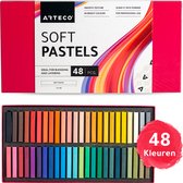ARTECO® 48 Soft Pastels – Zacht Pastelkrijt voor Volwassenen – Krijt