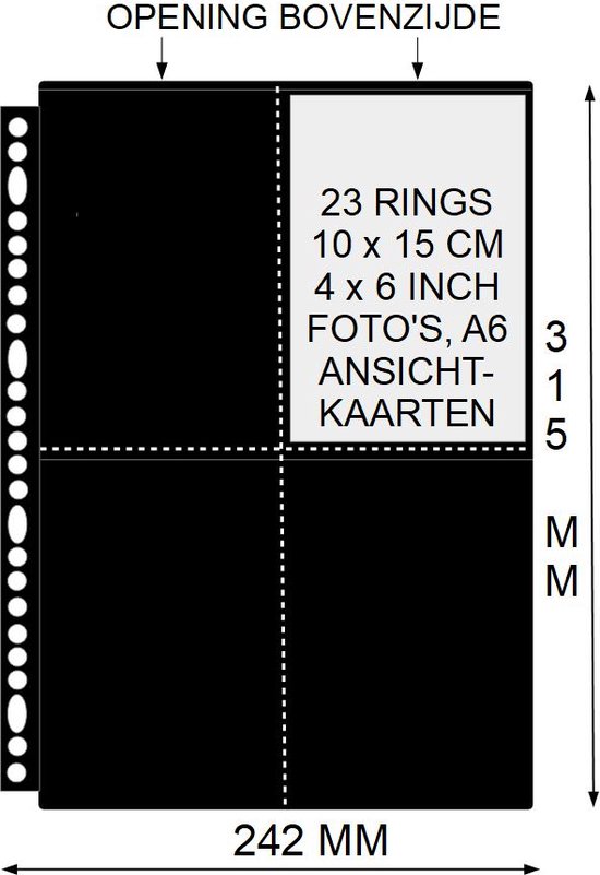 Tijdens ~ Bachelor opleiding inval Foto insteekhoezen 4 vakken, A4+, PP bladen , zwart, 23 ringen, set van  10... | bol.com