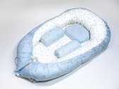 BabyBest - Pillow - Babynest - Blauw - 100% Katoen - 95x50x18
