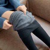 Thermo Legging - Winter Legging - Fleece legging - Warme Legging - High Waist - Zwart - One size