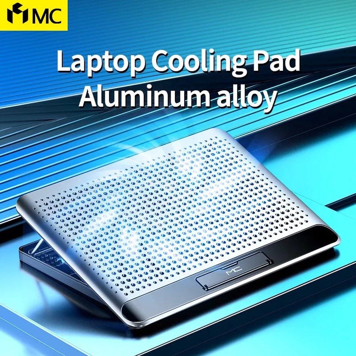 MC Q5 Draagbare Laptop Cooling Pad Aluminium Geschikt voor 12-18 Inch Gaming Laptop Windsnelheid Verstelbare Laptop Stand