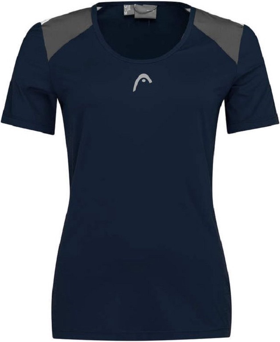 HEAD T-Shirt Club 22 Tech Dames Blauw