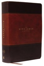 KJV, The King James Study Bible, Leathersoft, Brown, Red Letter, Full-Color Edition