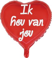 Folieballon "ik hou van jou" 45x45 cm | Valentijnsdag