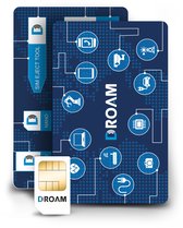 Droam 2GB Europa, Verenigde staten en Canada simkaart - datakaart (*Data is onbeperkt houdbaar)
