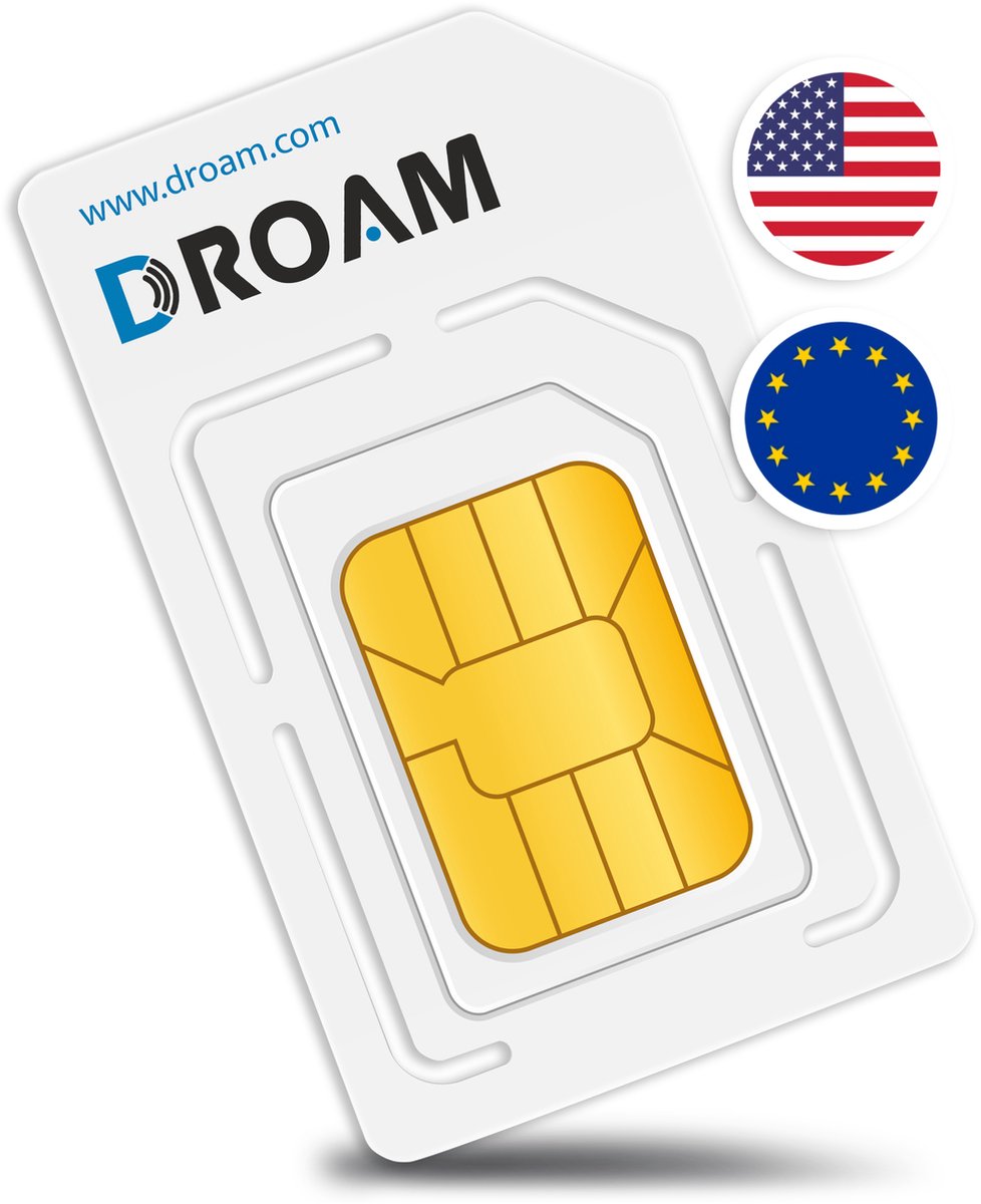Droam MiFi + Droam 2GB Simkaart Europa, Verenigde staten en Canada (*Data is onbeperkt...