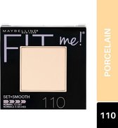 Maybelline Fit Me - Pressed Powder - 110 Porcelain - Gezichtspoeder - 9 g