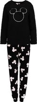 Zwarte fleece pyjama voor dames Mickey Mouse DISNEY / M